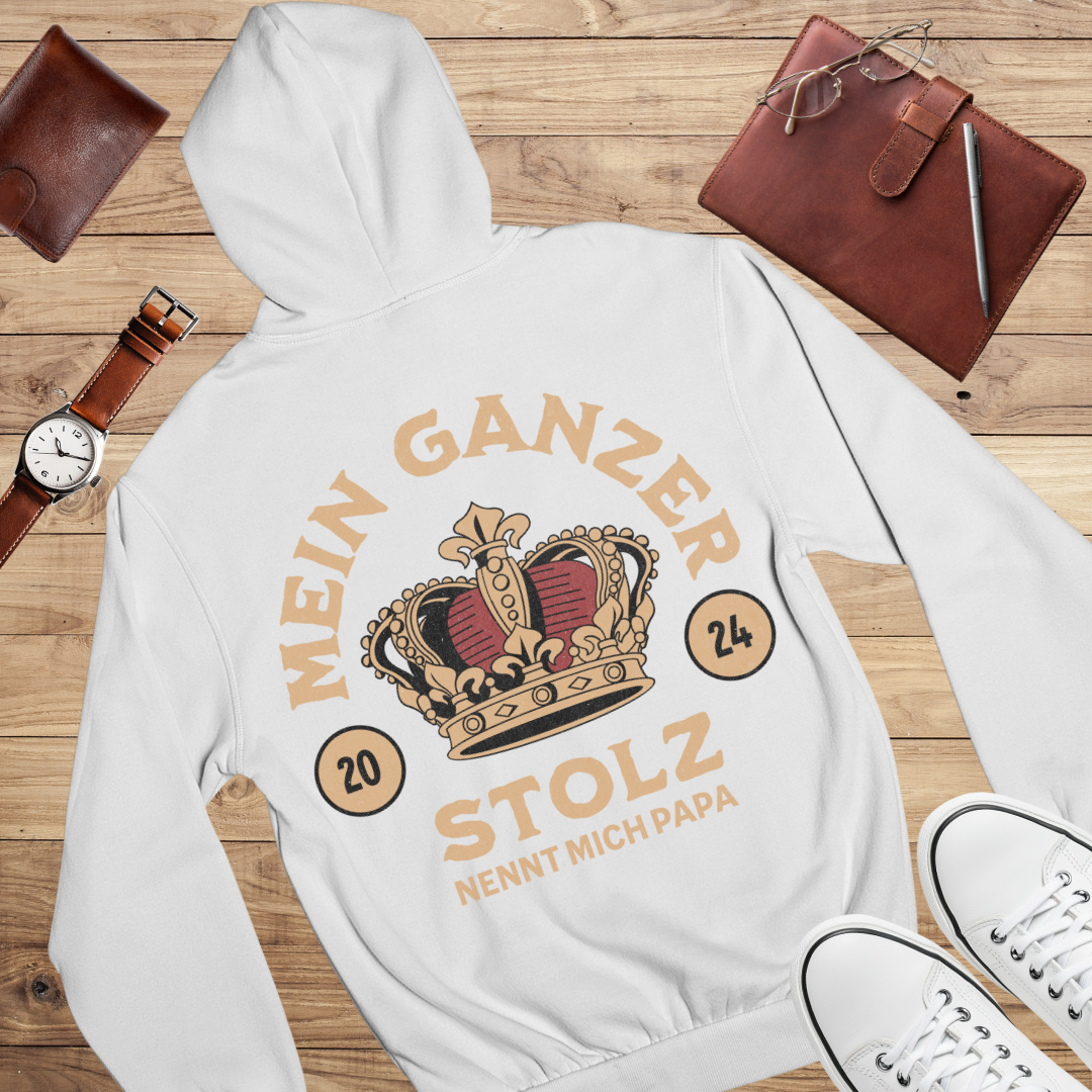 Mein ganzer Stolz nennt mich Papa - Bio Hoodie