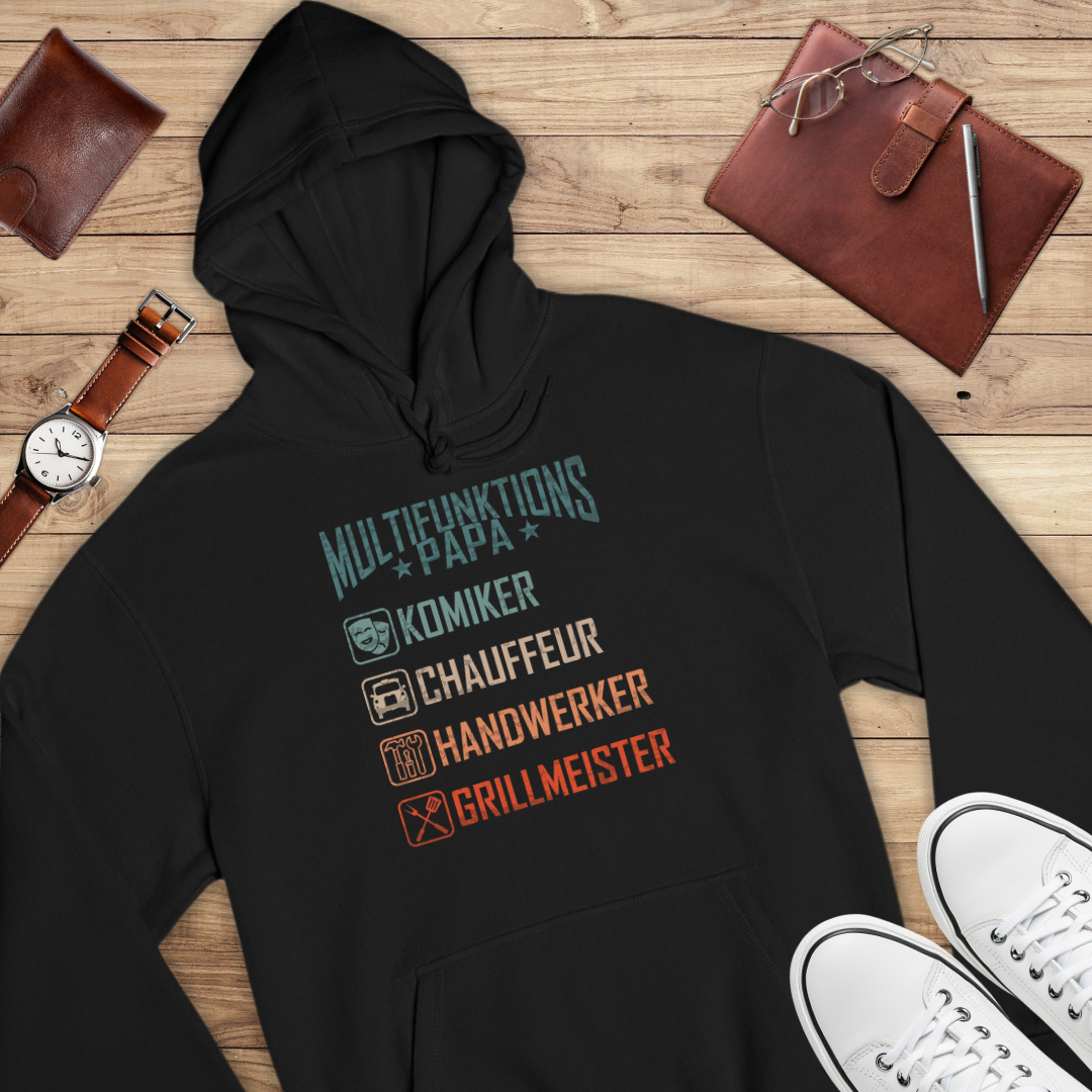 Multifunktionspapa Retro - Bio Hoodie