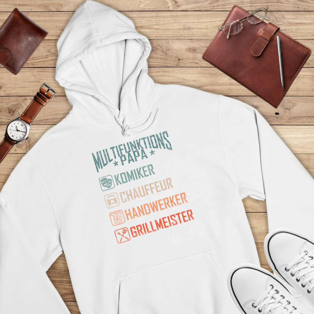 Multifunktionspapa Retro - Bio Hoodie