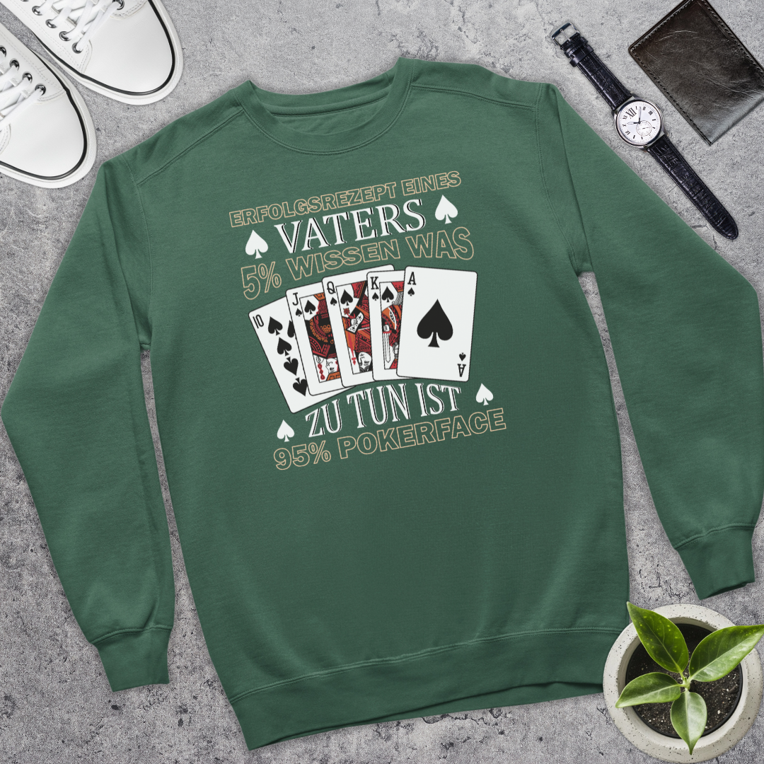 Erfolgsrezept eines Vater - Bio Pullover