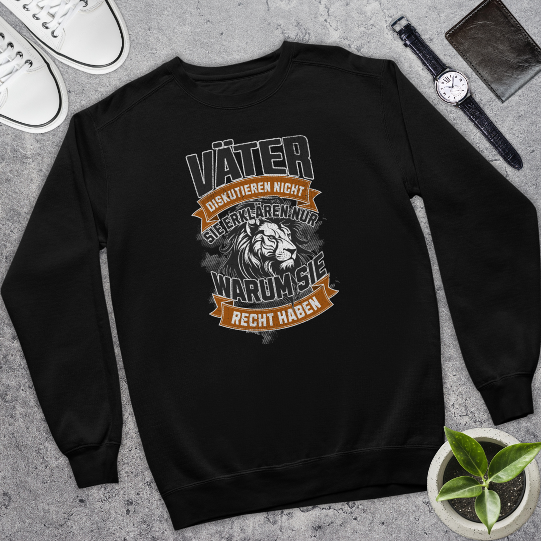 Väter diskutieren nicht II - Bio Pullover