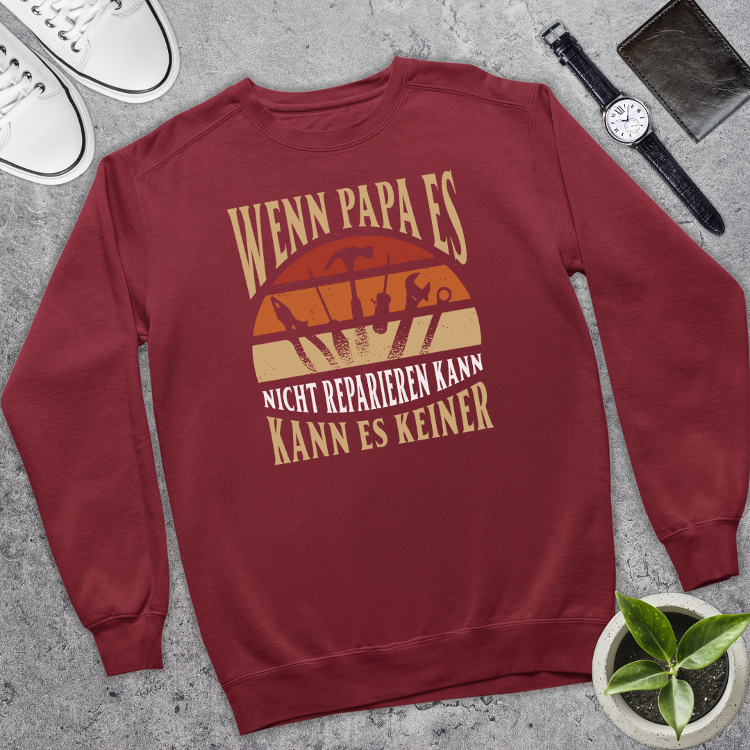Wenn Papa es nicht reparieren kann - Bio Pullover