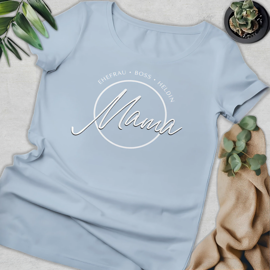 Mama Ehefrau Boss Heldin - Bio T-Shirt