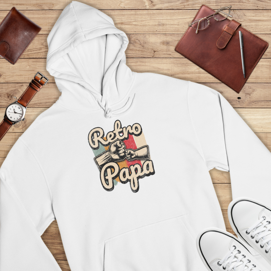 Retro Papa - Bio Hoodie