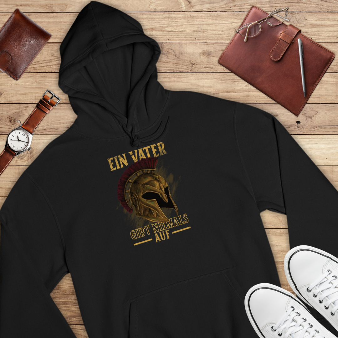 Ein Vater gibt niemals auf - Bio Hoodie