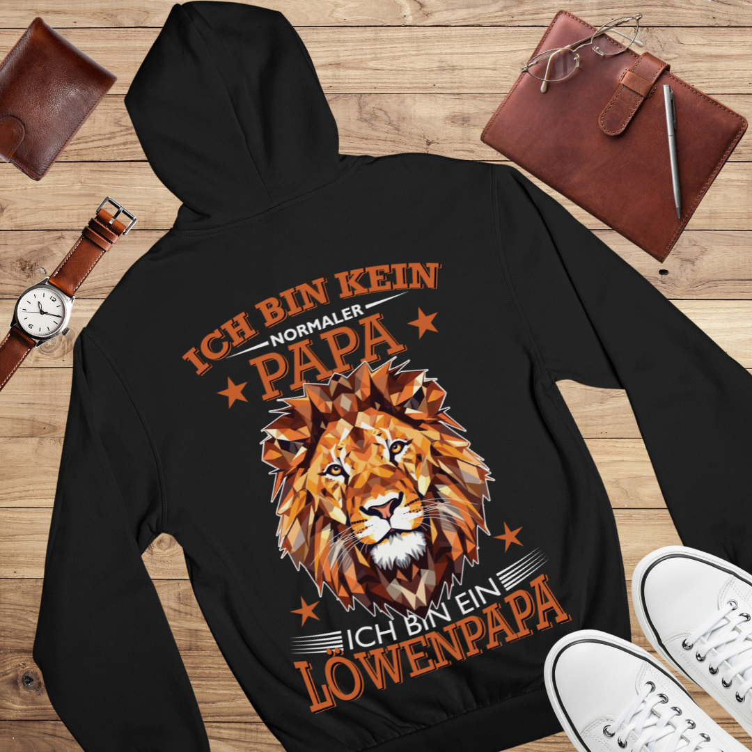 Ich bin kein normaler Papa ich bin ein Löwenpapa - Bio Hoodie