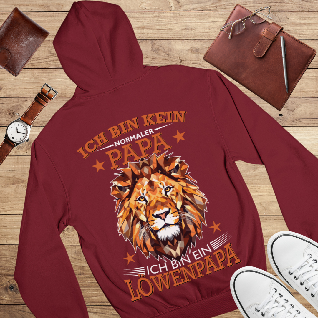 Ich bin kein normaler Papa ich bin ein Löwenpapa - Bio Hoodie