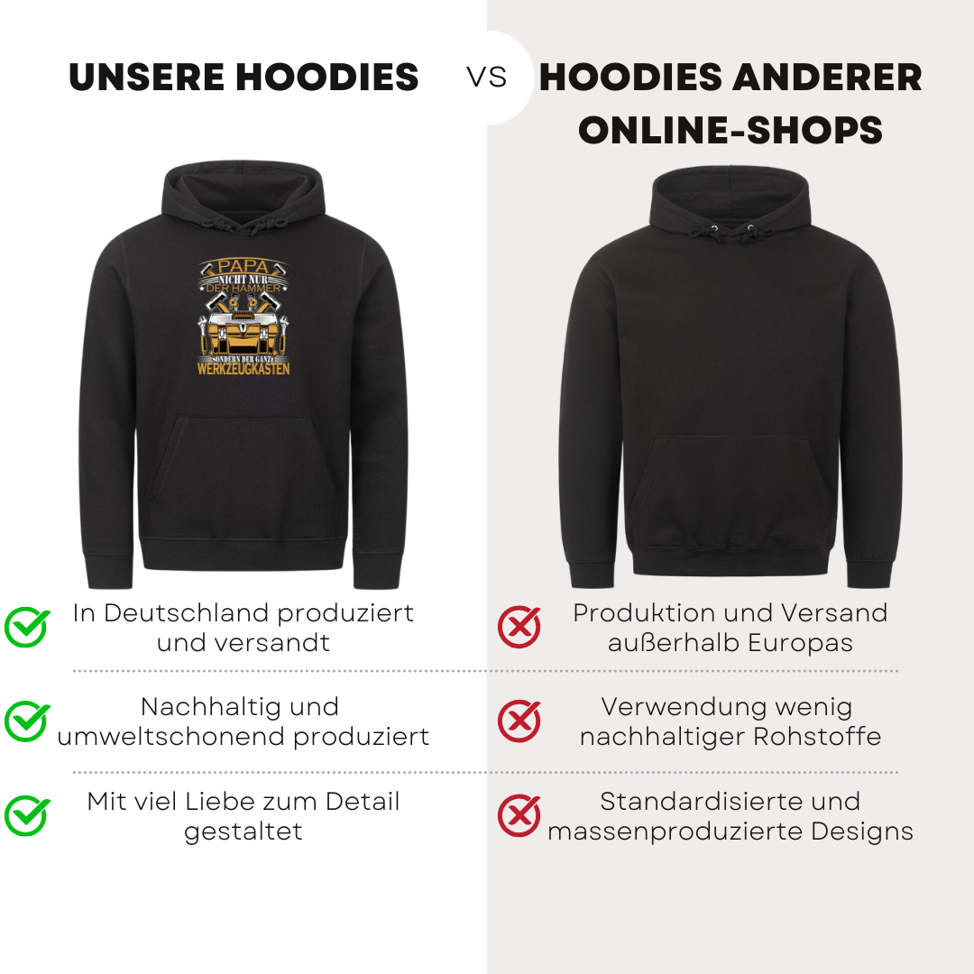 Papa nicht nur der Hammer - Bio Hoodie