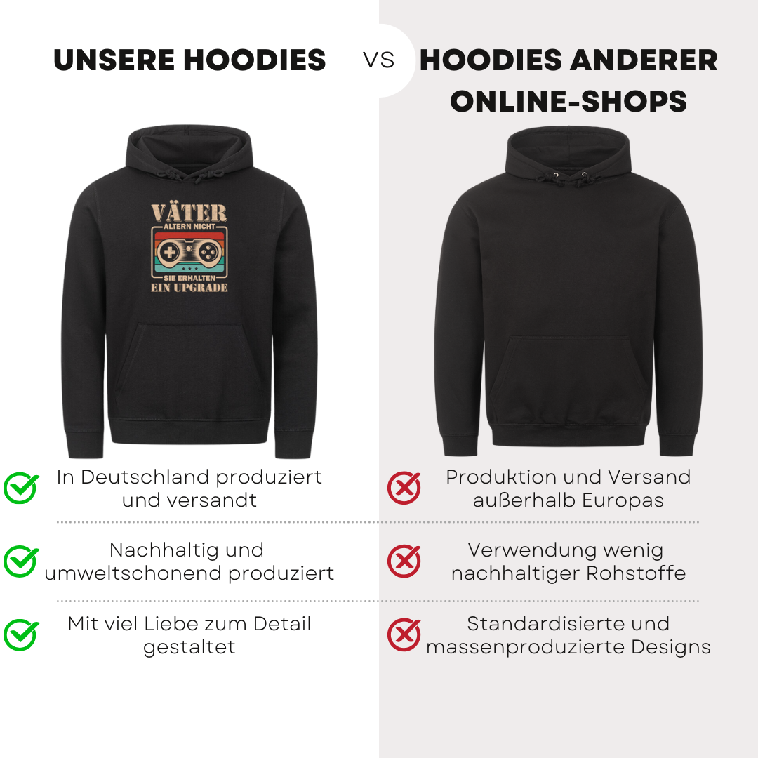 Väter altern nicht - Bio Hoodie