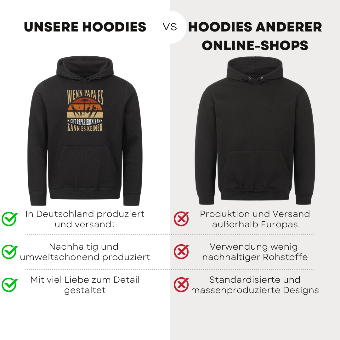 Wenn Papa es nicht reparieren kann - Bio Hoodie