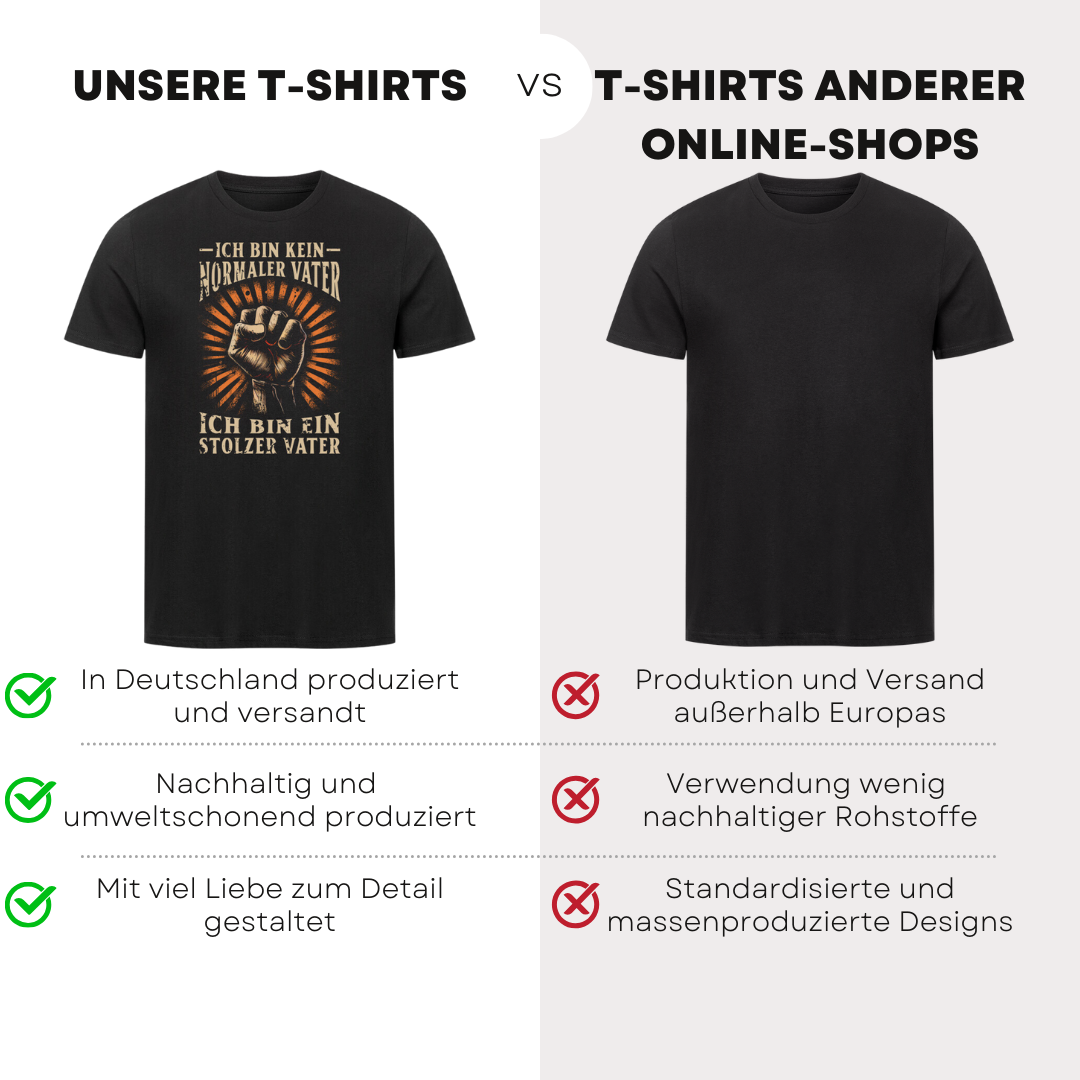 Ich bin kein normaler Vater - Bio T-Shirt