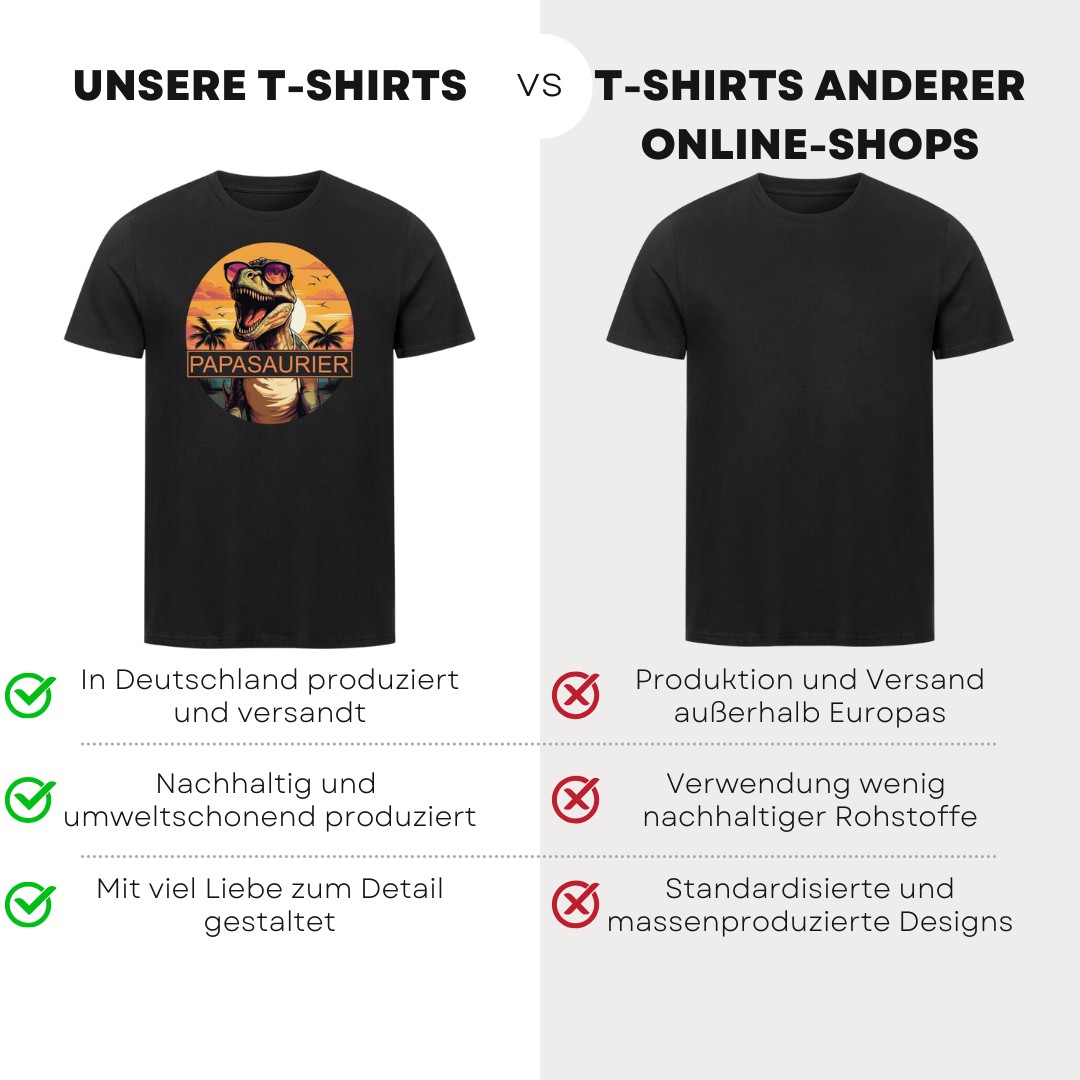 Papasaurier - Bio T-Shirt