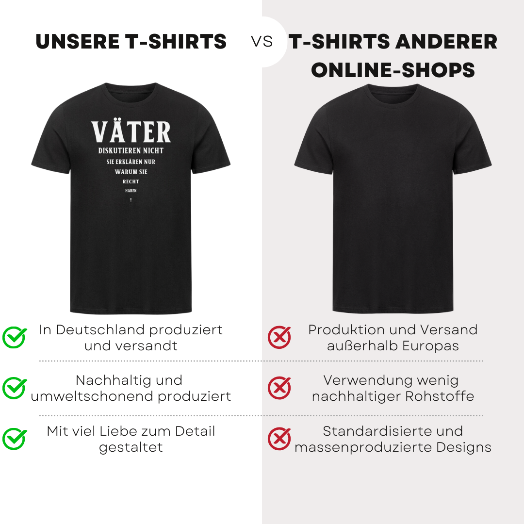 Väter diskutieren nicht III - Bio T-Shirt