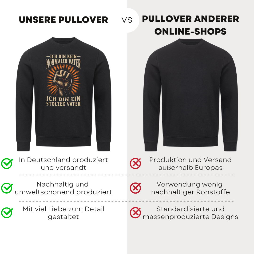 Ich bin kein normaler Vater - Bio Pullover