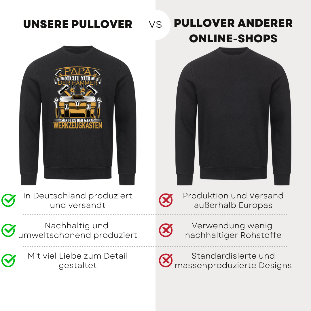 Papa nicht nur der Hammer - Bio Pullover