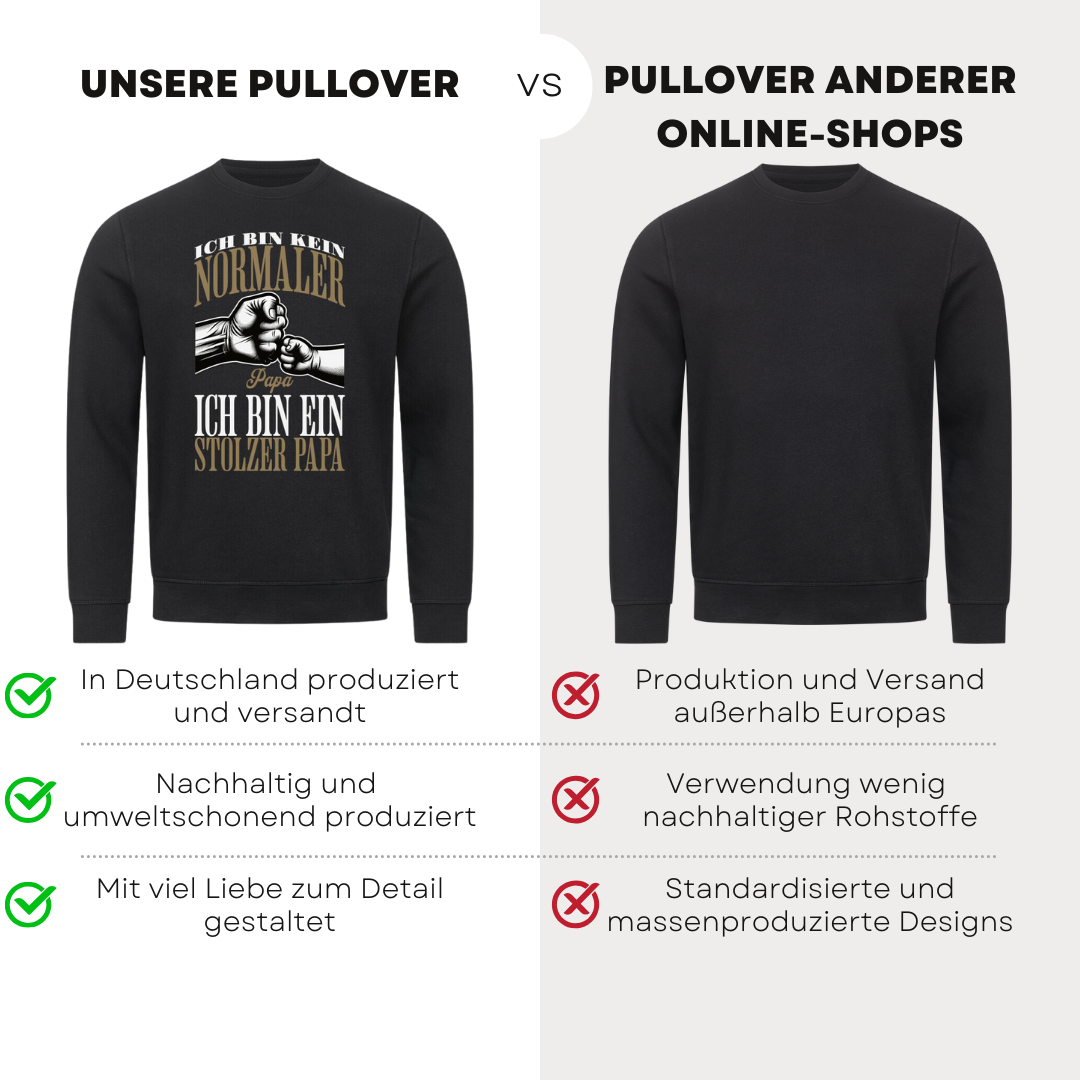 Ich bin kein normaler Papa - Bio Pullover