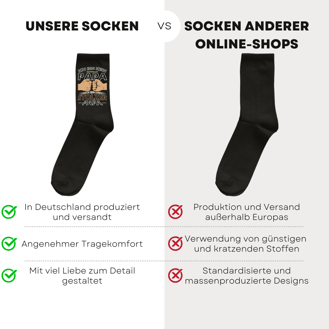 Ich bin kein normaler Papa - Socken