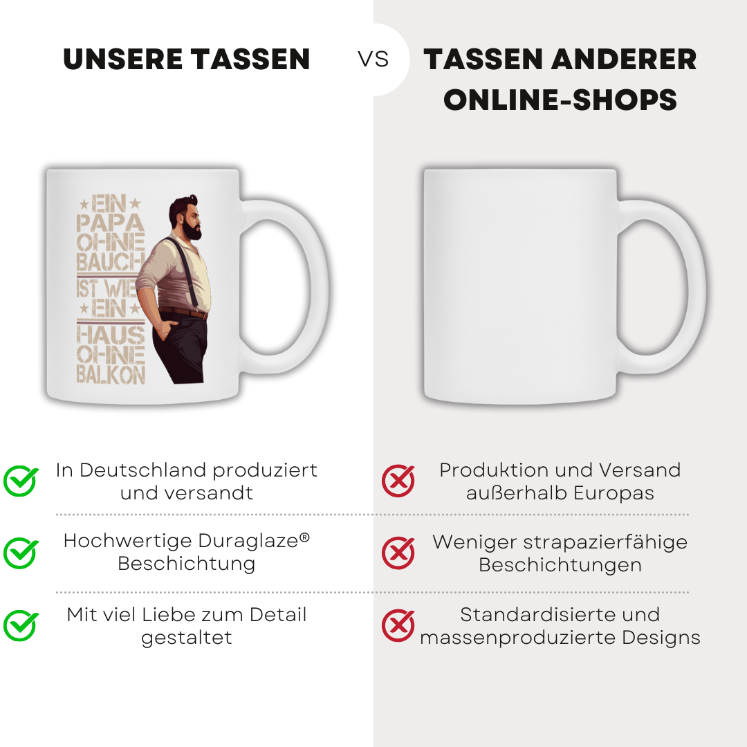 Ein Vater ohne Bauch - Tasse