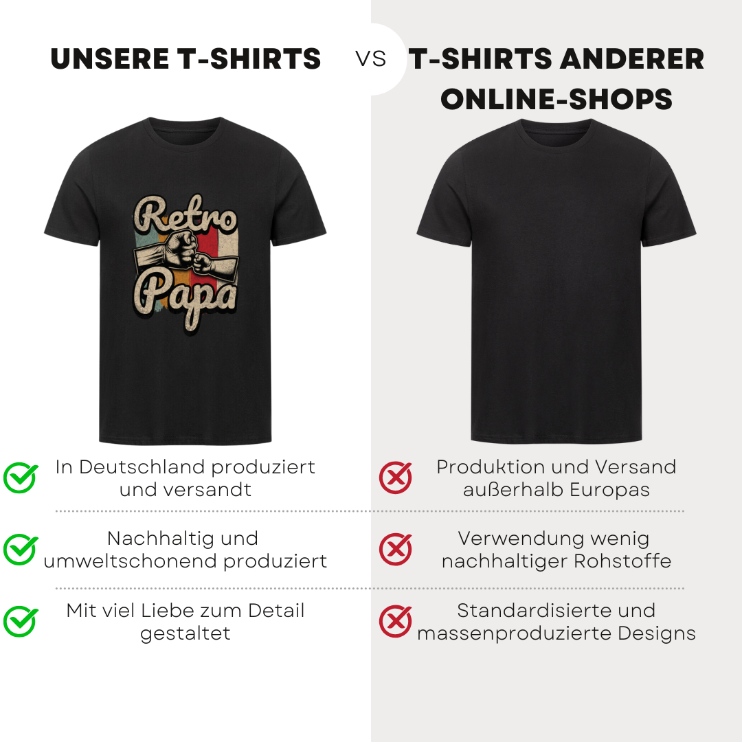 Retro Papa - Bio T-shirt