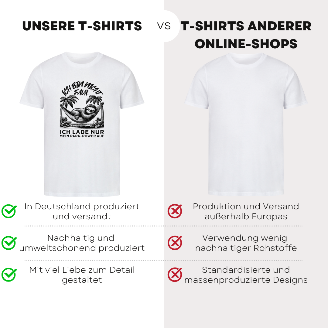 Ich bin nicht faul - Bio T-Shirt
