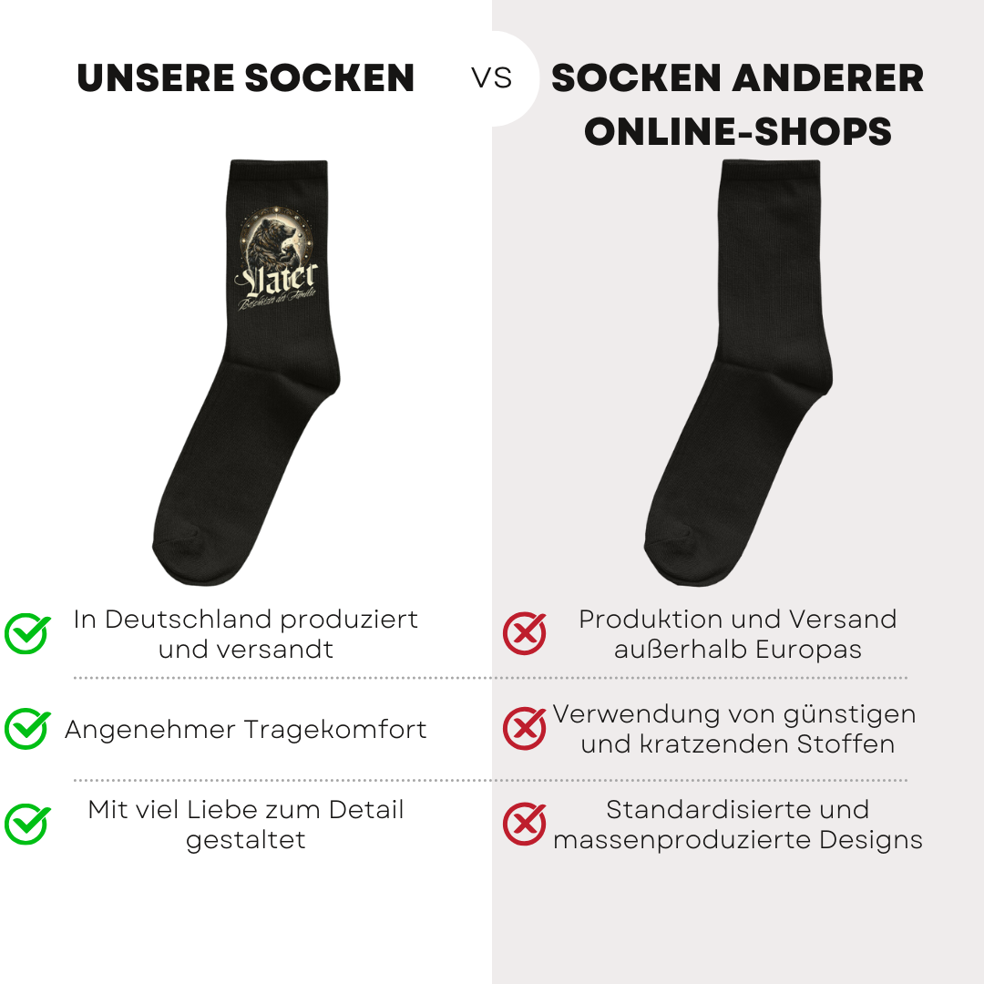 Vater Beschützer der Familie - Socken