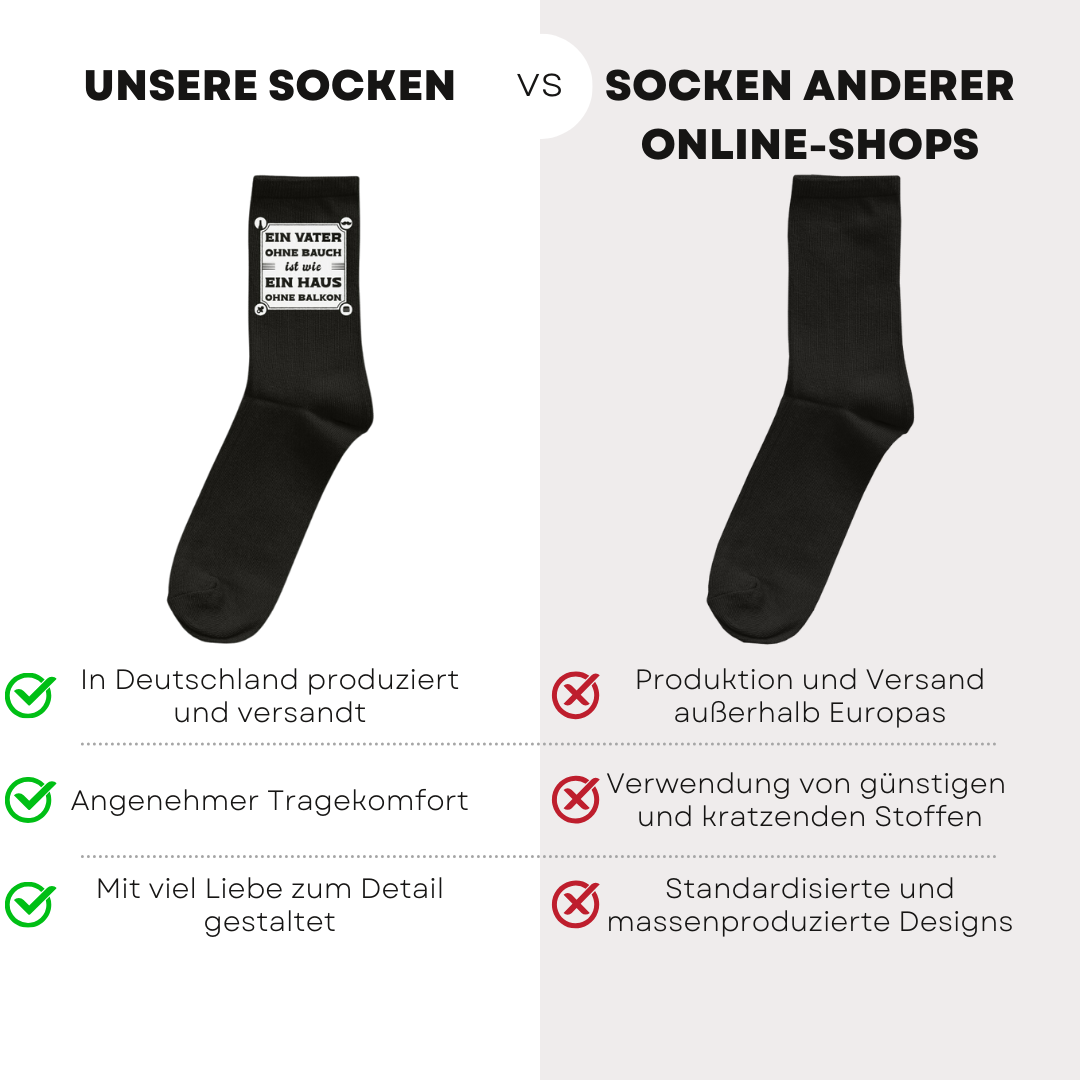 Ein Vater ohne Bauch - Socken