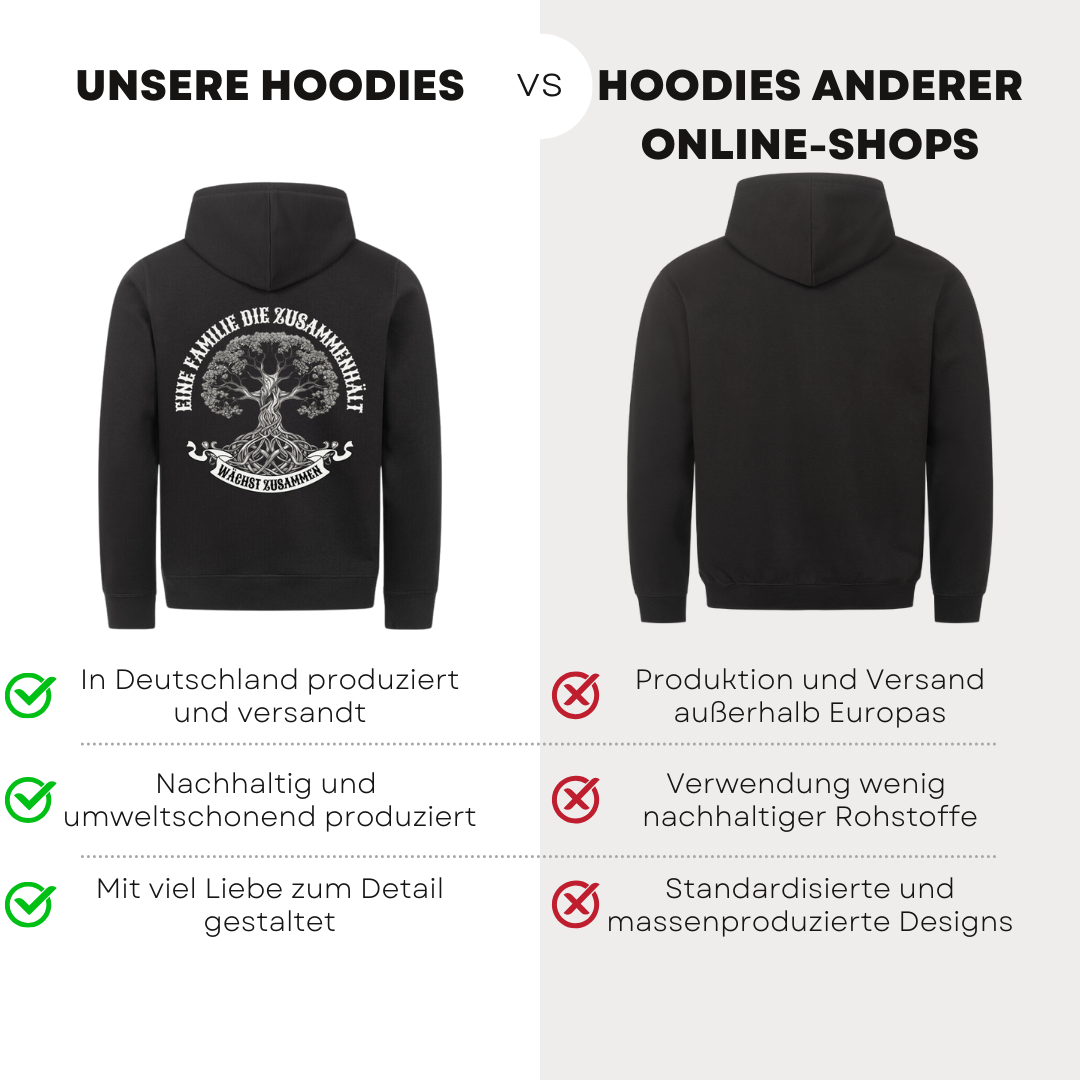 Eine Familie - Bio Hoodie