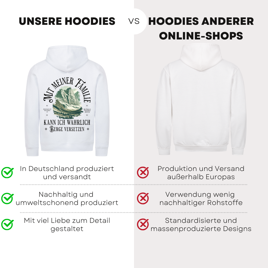 Mit meiner Familie - Bio Hoodie