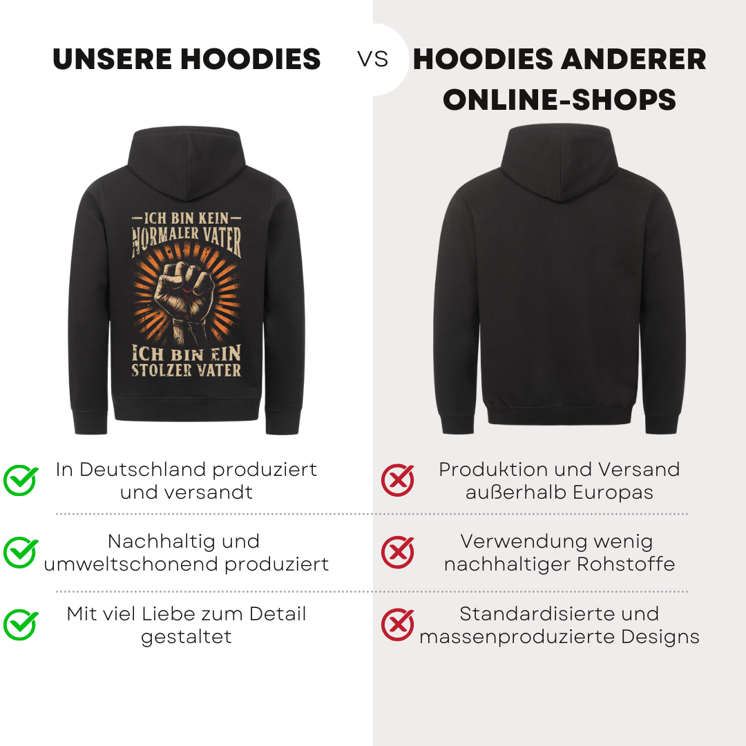 Ich bin kein normaler Vater - Bio Hoodie