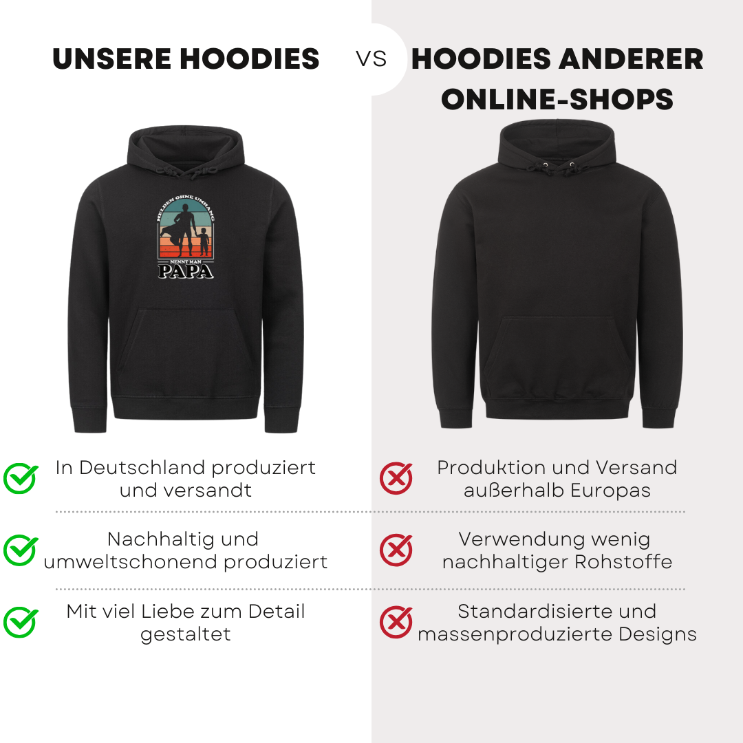 Helden ohne Umhang - Bio Hoodie