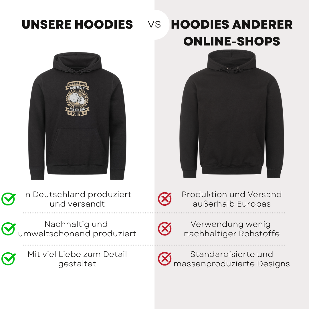 Ich muss nicht nein sagen - Bio Hoodie
