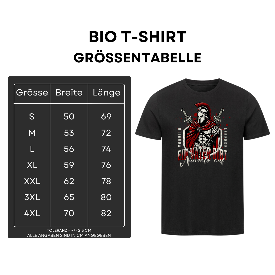 Ein Vater gibt niemals auf II - Bio T-Shirt