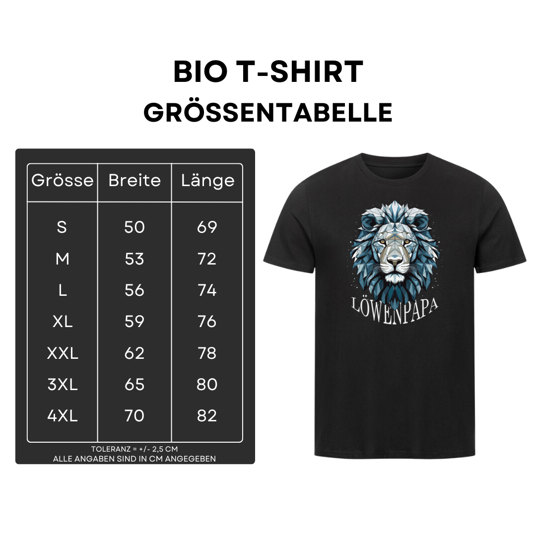 Löwenpapa II - Bio T-Shirt