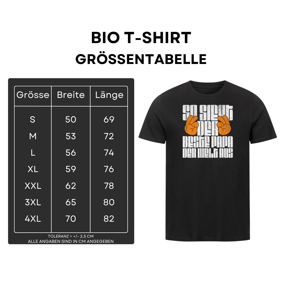 So sieht der beste Papa der Welt aus III - Bio T-Shirt