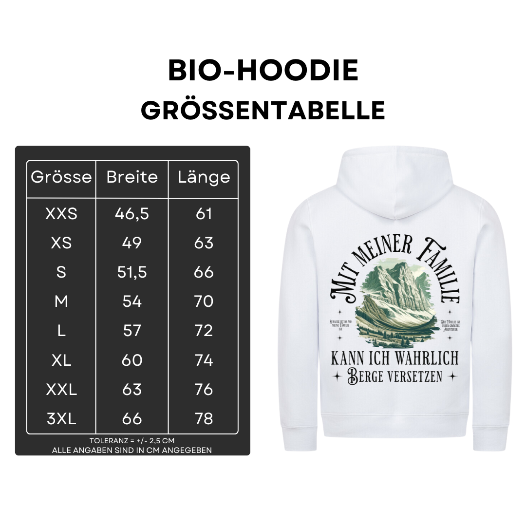 Mit meiner Familie - Bio Hoodie