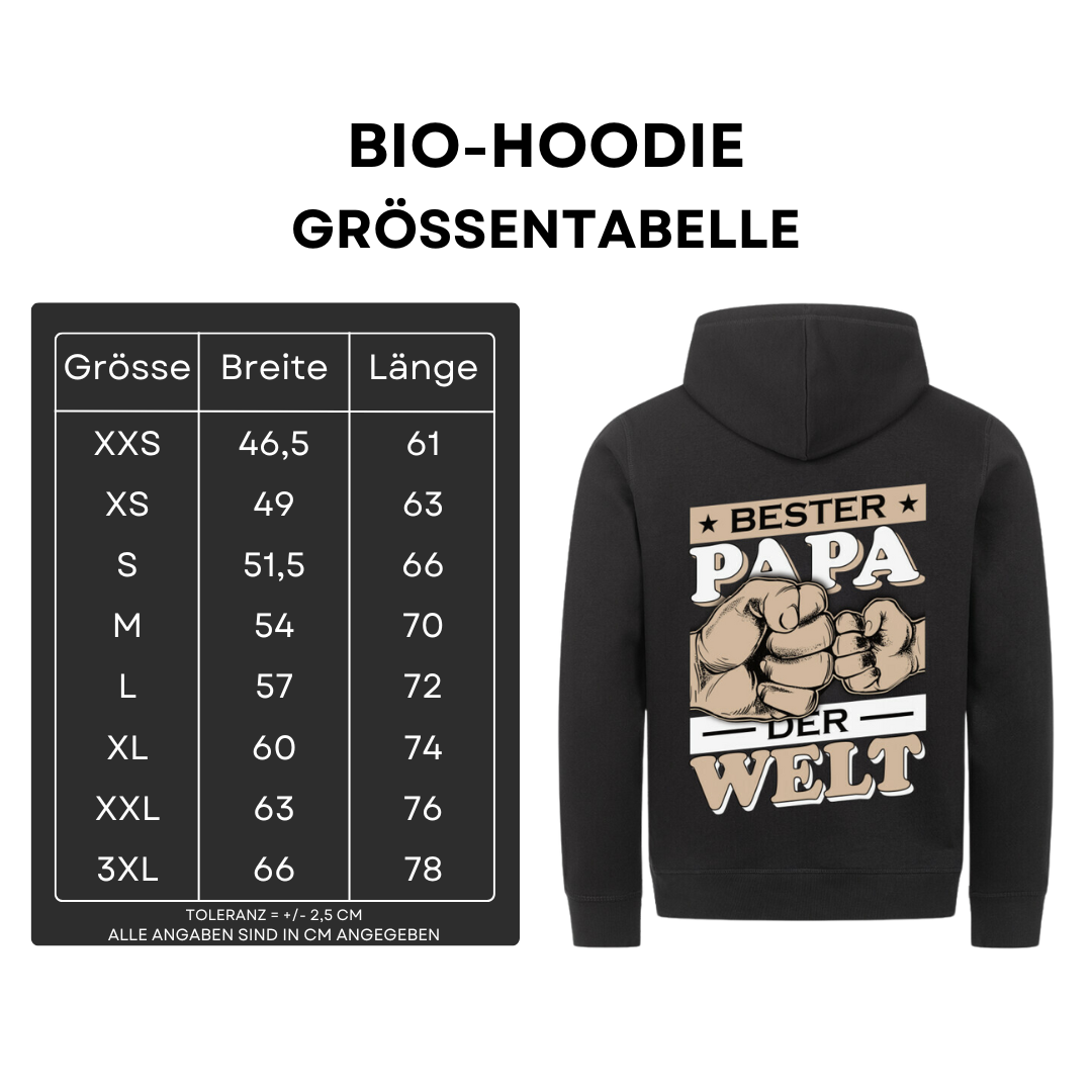 Bester Papa der Welt - Bio Hoodie