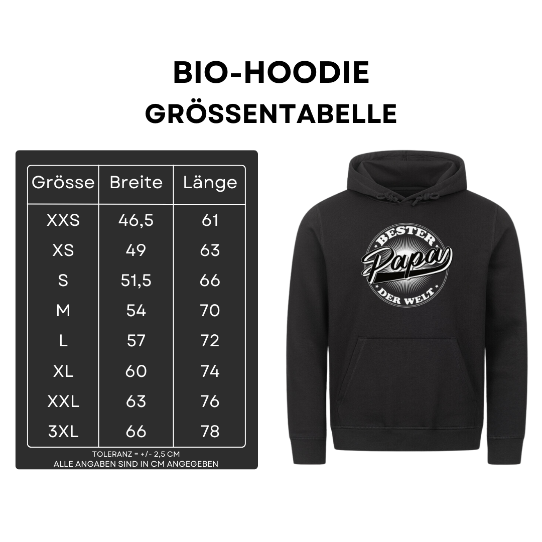 Bester Papa der Welt II - Bio Hoodie