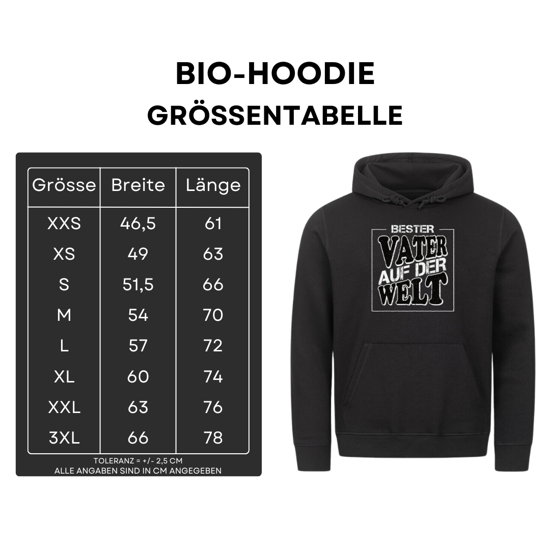 Bester Vater auf der Welt - Bio Hoodie