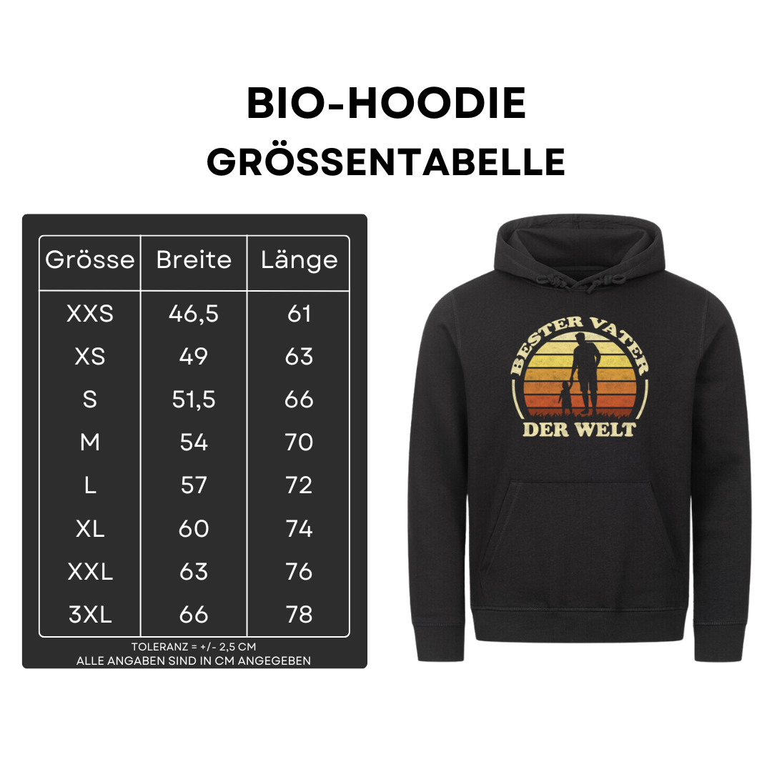 Bester Vater der Welt - Bio Hoodie