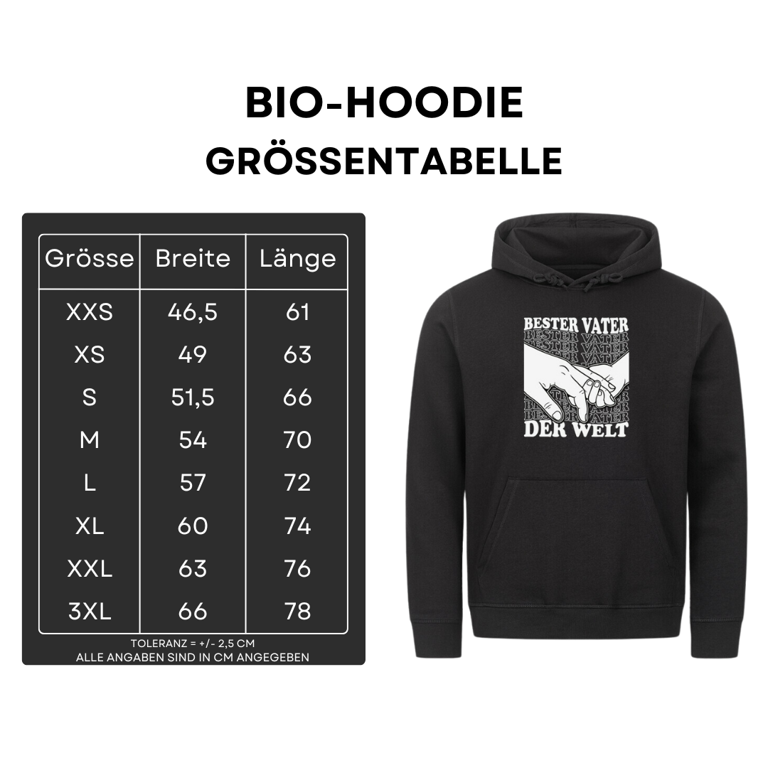 Bester Vater der Welt III - Bio Hoodie
