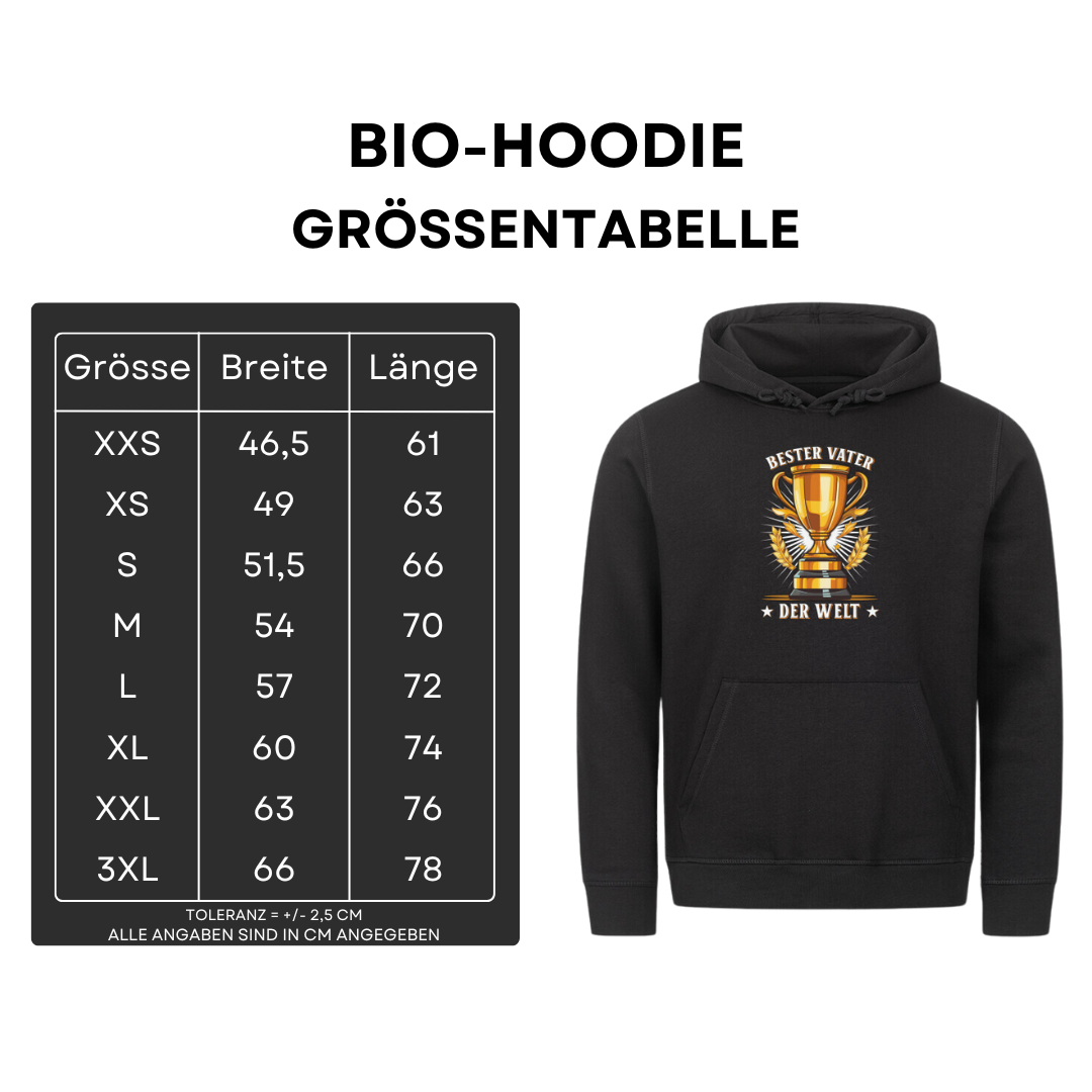 Bester Vater der Welt IV - Bio Hoodie