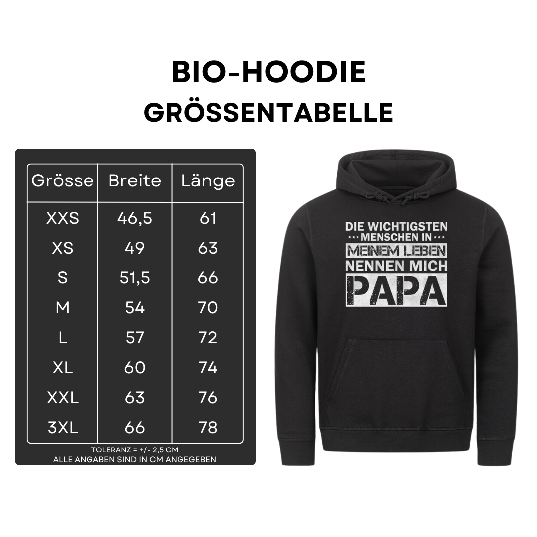 Die wichtigsten Menschen in meinem Leben II - Bio Hoodie