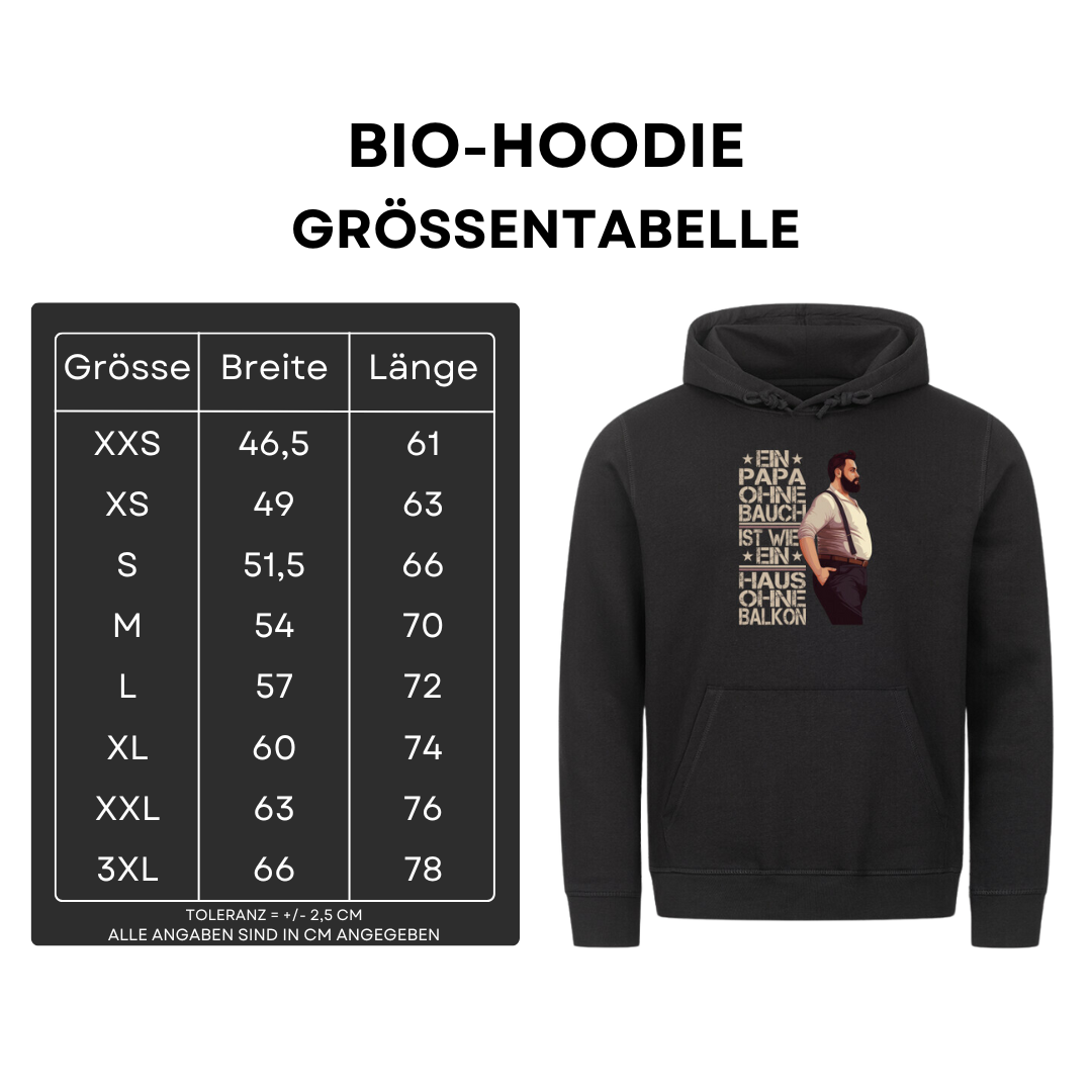 Ein Papa ohne Bauch - Bio Hoodie