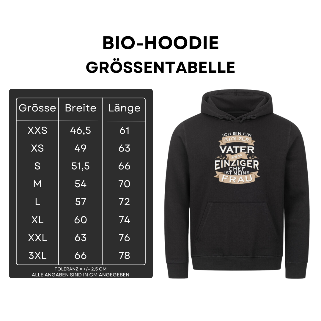 Ich bin ein stolzer Vater - Bio Hoodie