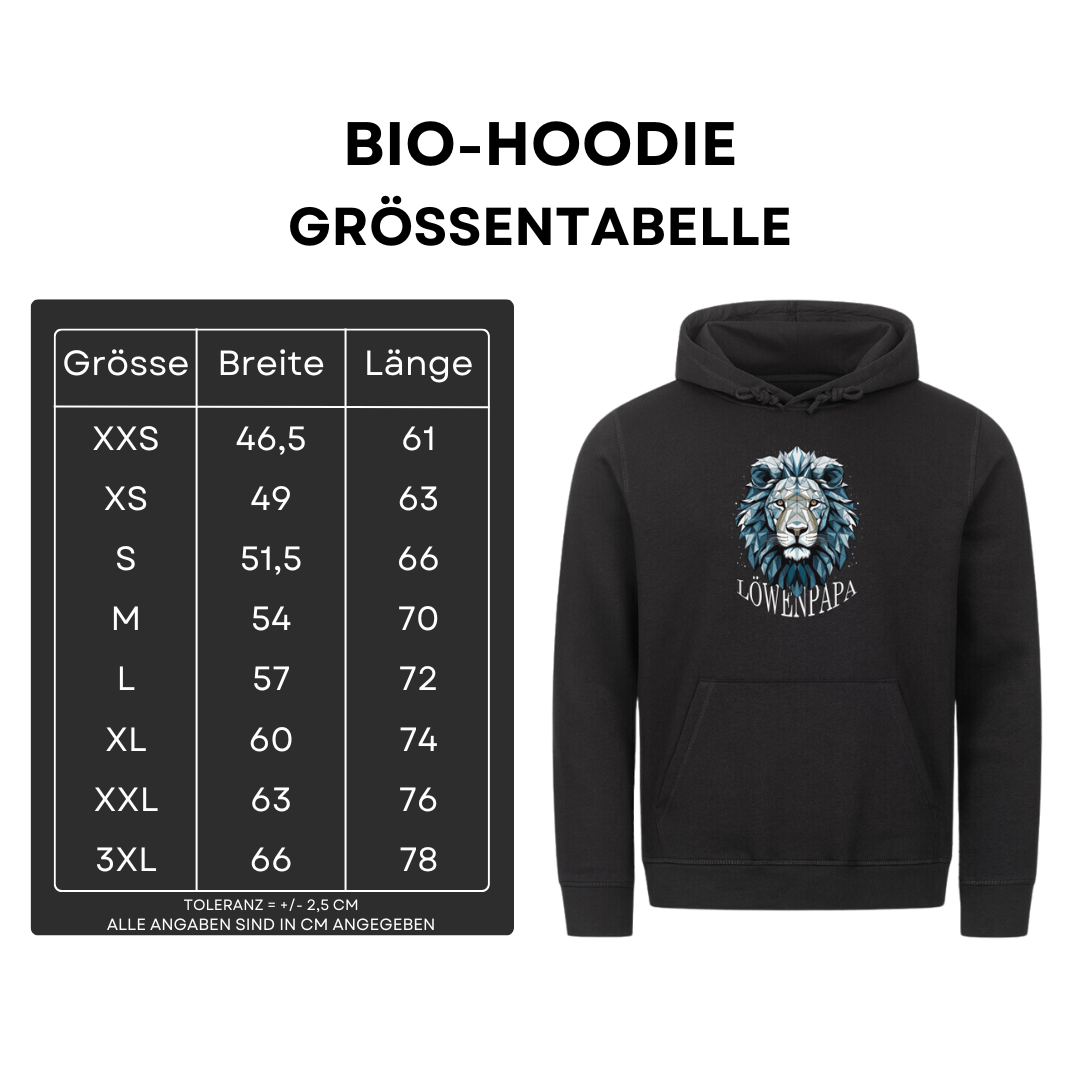 Löwenpapa IV - Bio Hoodie