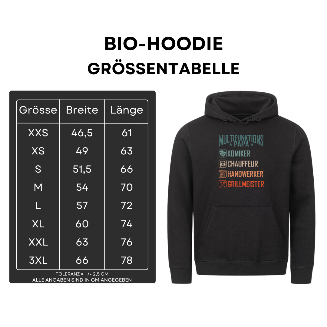 Multifunktionspapa Retro - Bio Hoodie