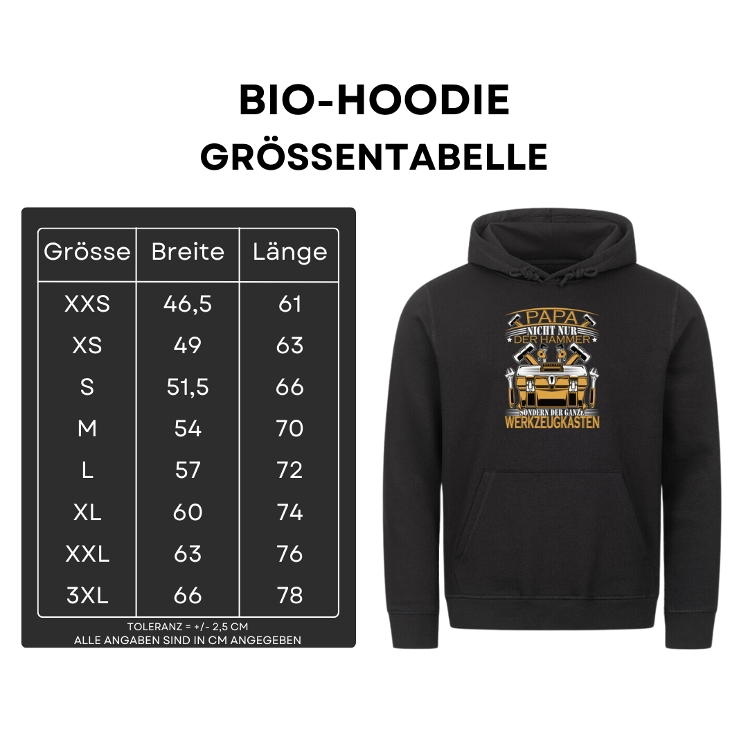 Papa nicht nur der Hammer - Bio Hoodie