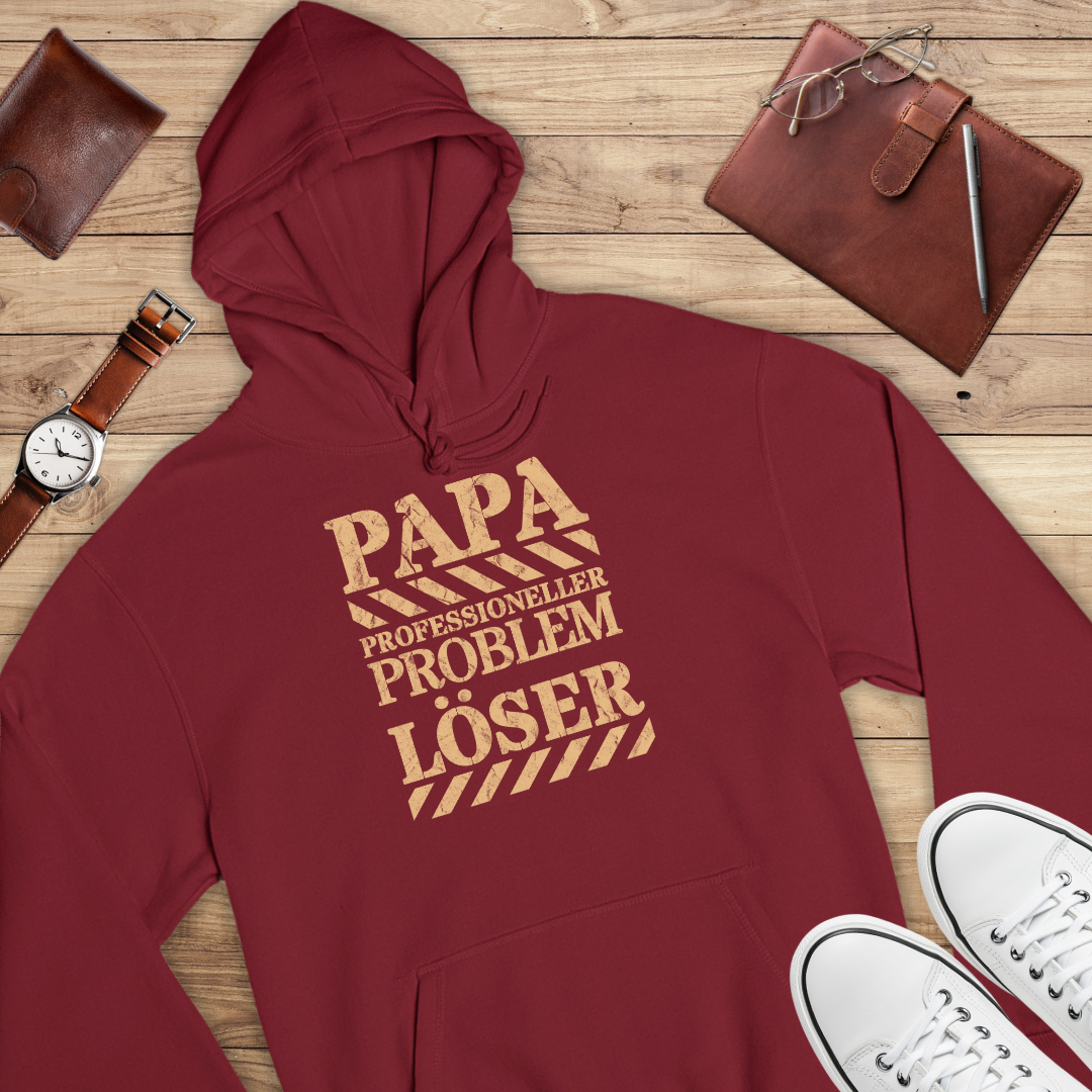 Papa professioneller Problemlöser - Bio Hoodie