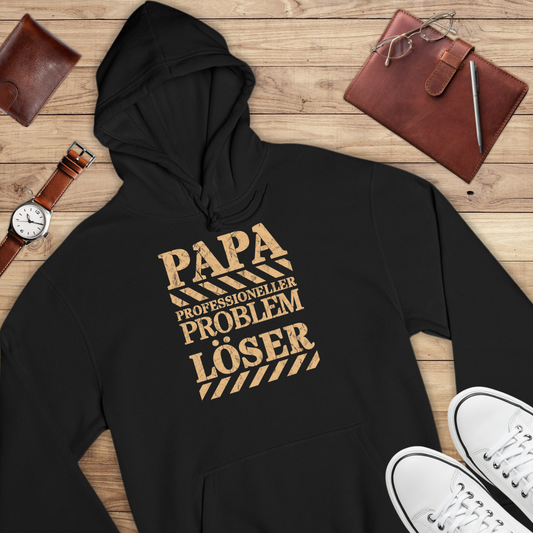 Papa professioneller Problemlöser - Bio Hoodie