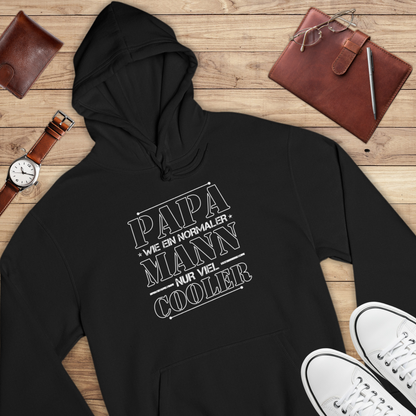 Papa wie ein normaler Mann - Bio Hoodie